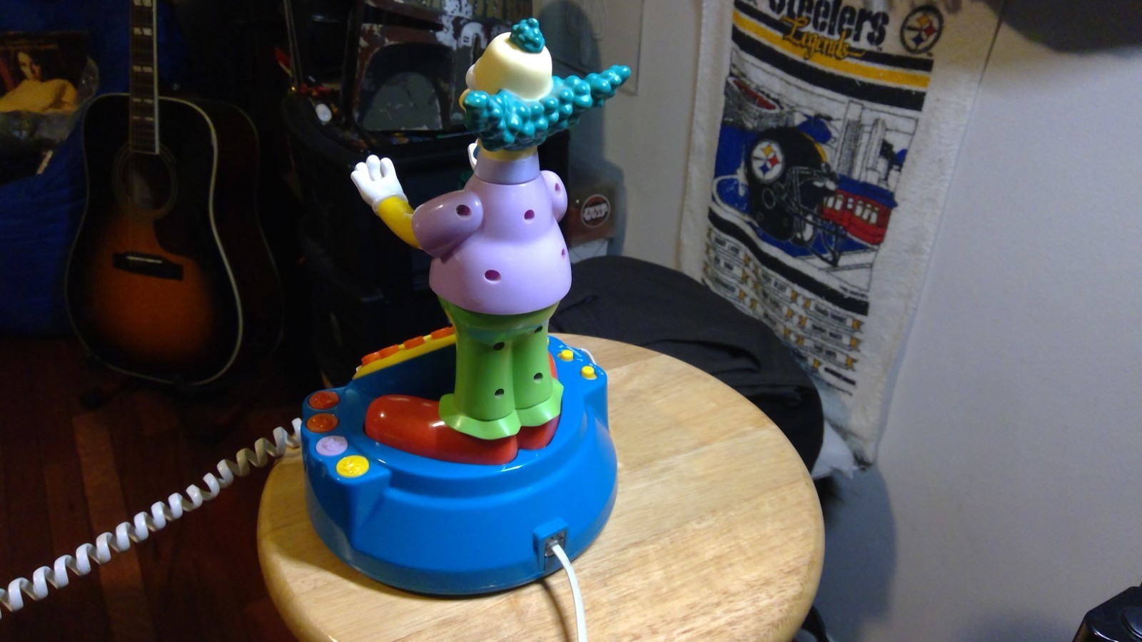 the Simpsons Krusty phone, landline, multiple function actual real phone.