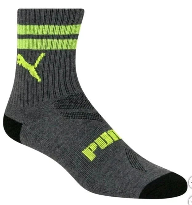 PUMA Juvenil 10 Pares Calcetines Bajos Crew, Zapato Talla 4-9.5, Negro/Blanco MEJOR OFERTA Foto 4 de 4