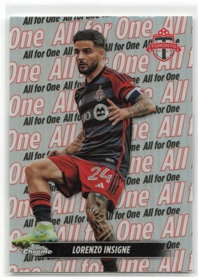 2024 Topps Chrome MLS Team Tags Lorenzo Insigne #TT-3 Toronto FC