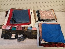 Vtg Mens Pocket Squares Handkerchiefs Scarves Lot Stacy Adams Towncraft Silk 100