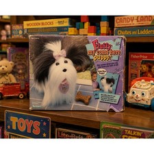 Vintage Fluffy My Come Here Puppy Interactive Plush Toy NIB Boxed