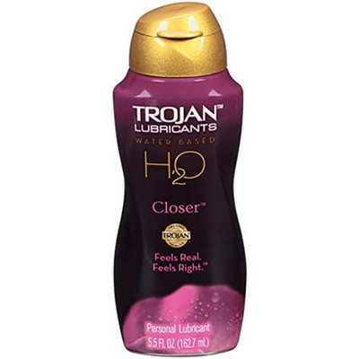 TROJAN Lubricants Water Based H2O Closer Personal Lubricant, 5.5 oz.