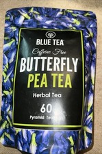 BLUE TEA - Butterfly Pea Flower Tea, Herbal Tea, 1.37 Oz 60 Cups 