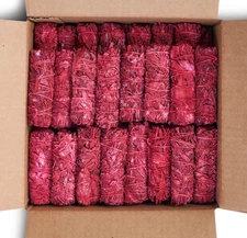 JL LOCAL DRAGON'S BLOOD SAGE SMUDGE STICKS WELLNESS FOR CLEANSING, 25 COUNT RED