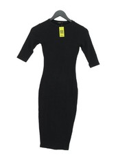 Pull&Bear Bodycon Midi Dress S in Black