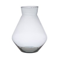 Inna-Glas Blumenvase Ramunda Aus Glas, Recycelt, Klar, 25 Cm, Ø 19 Cm