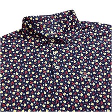 Rhoback Polo Shirt Bacon Egg Golf Ball Golf Tee Print Large Mens Performance