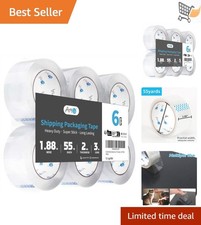 Carton Sealing Tape Heavy Duty Clear Packing Tape 1.88 x 55 yds 2 mil