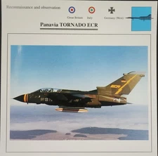 Panavia Tornado Jet Plane Picture Original Vtg Aircraft Info Collector Card 