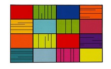 Classroom Rug16 Seats 6'6'x8'6' Non Slip Soft Washable Colorful Foldable Roll...