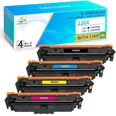 4x Toner für HP 220A 220X Color LaserJet Pro MFP 4302 dw dwe fdn fdw 4202 dn dw
