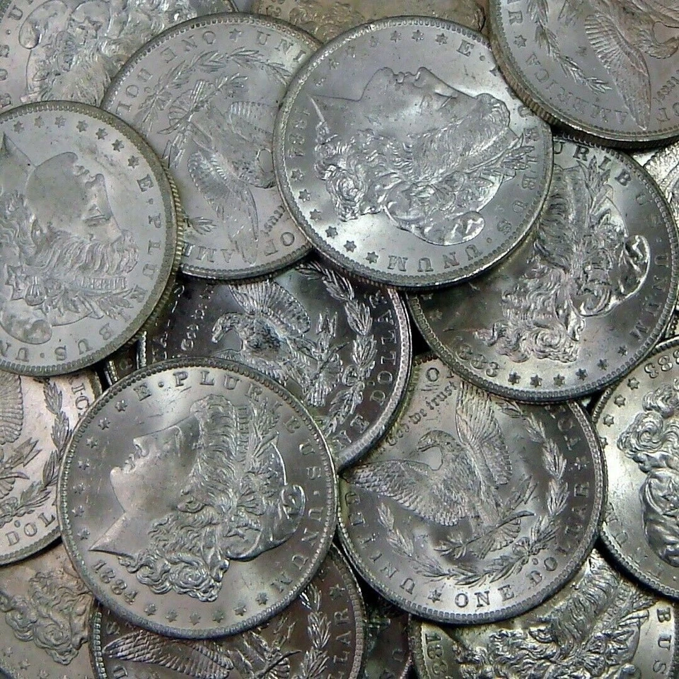 AU+ Morgan Silver Dollar From Bag UNC Rolls ~ Estate Lot Bullion ~ ONLY 1 COIN - Image 3 of 3
