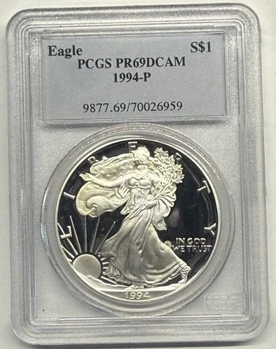 1994-P American Silver Eagle Proof PCGS PR69 DCAM