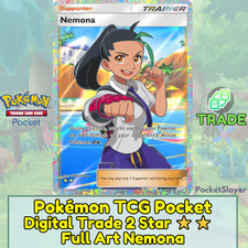 【DIGITAL TRADE】 Pokemon TCG Pocket 2 Star Trainer Full Art Nemona Paldean Wonder