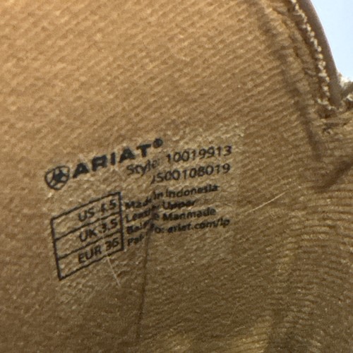 Ariat Sport Patriot Western Boot Antique Mocha/Sand Camo size 4.5D - Picture 9 of 9