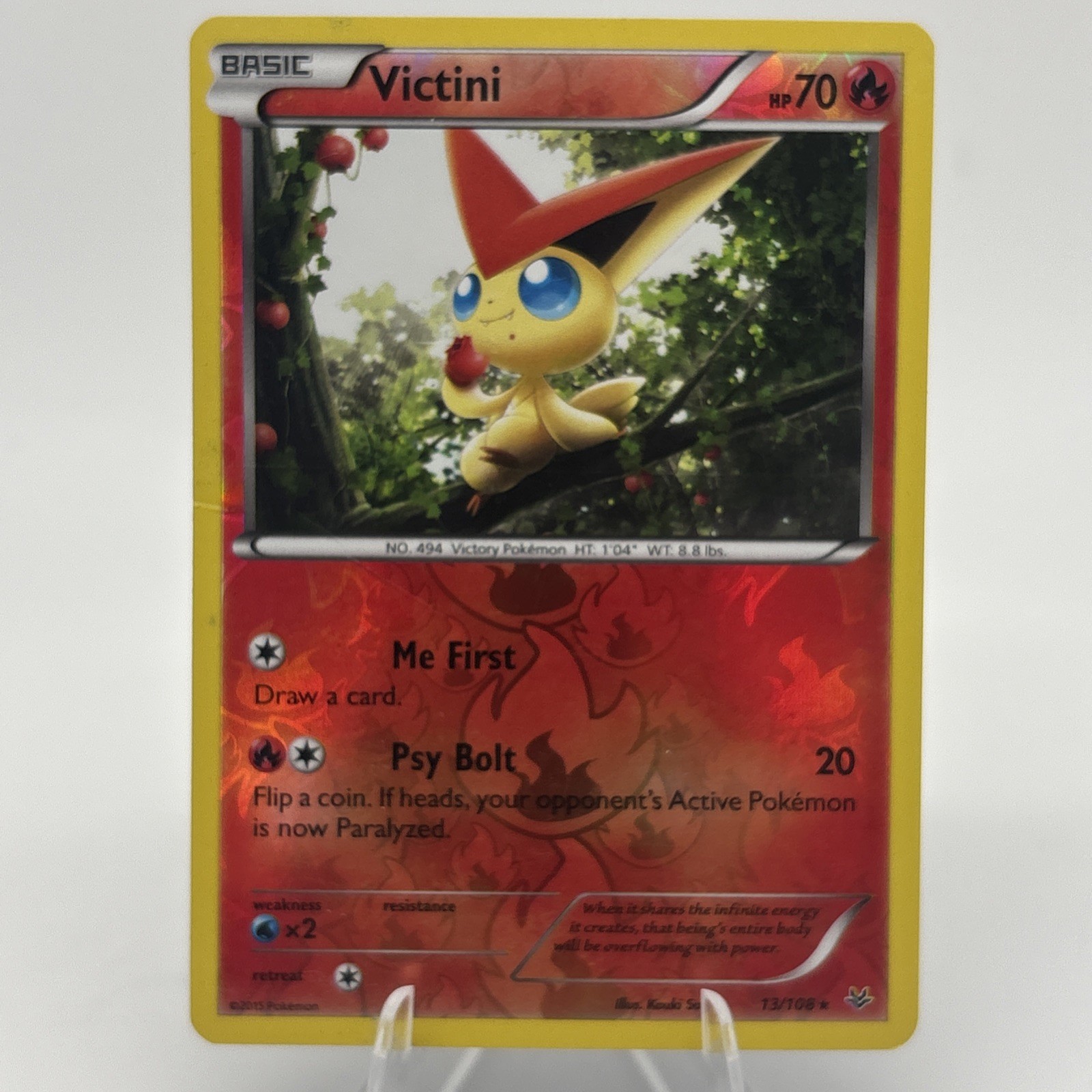 LP Victini 13/108 Reverse Holo XY - Roaring Skies VLP