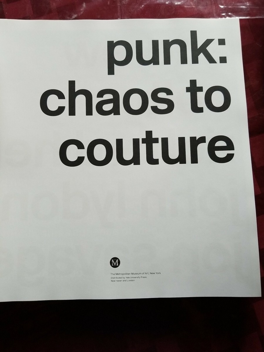 PUNK CHAOS TO COUTURE COFFEE TALBLE BOOK | eBay