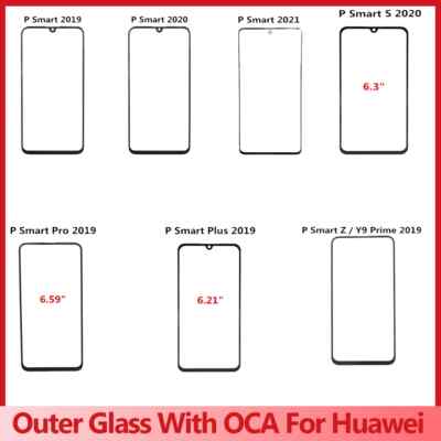 Front Screen Outer Glass Lens With OCA For Huawei Nova 3i P Smart Plus Pro S Z
