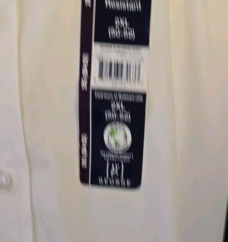 Sz 2XL Men's Shirt. White Long Sleeve Button Up Wrinkle Resistant. New - Picture 2 of 8