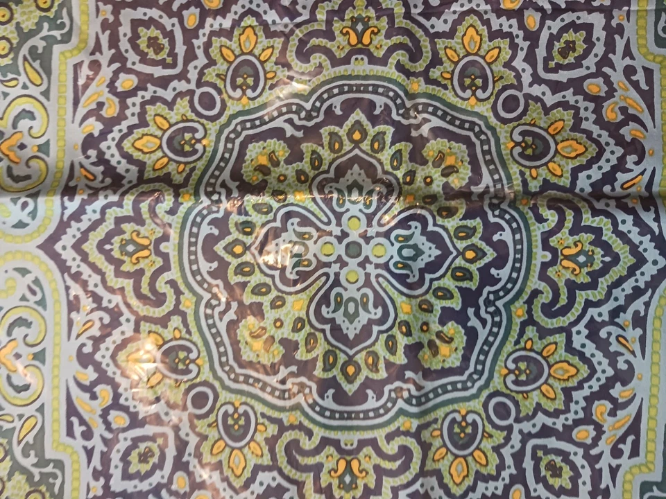 Funda de almohada Pottery Barn Accents seda-algodón azul verde estampado de bloques cachemira 18" Foto 4 de 4