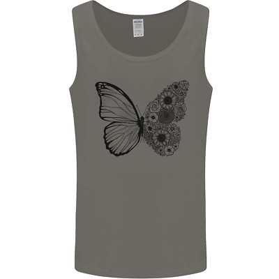 Butterfly Flower Art Herren Vest Tank Top