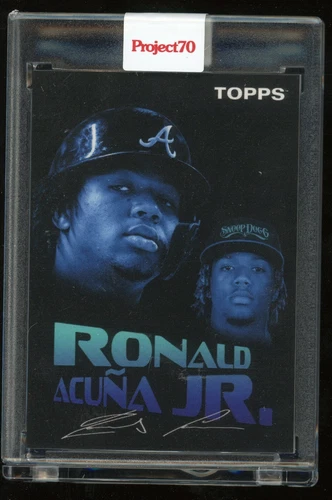 Topps Project 70 Ronald Acuna Jr by Snoop Dogg #4 With Box PR Only 6,101 Braves
