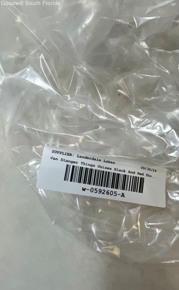 Vans Unisex Stranger Things x Sk8 Black Red High Top Sneaker Shoes Sz M