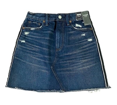 Abercrombie And Fitch Zoe Natural High Rise Skirt Women s 24/00 New 