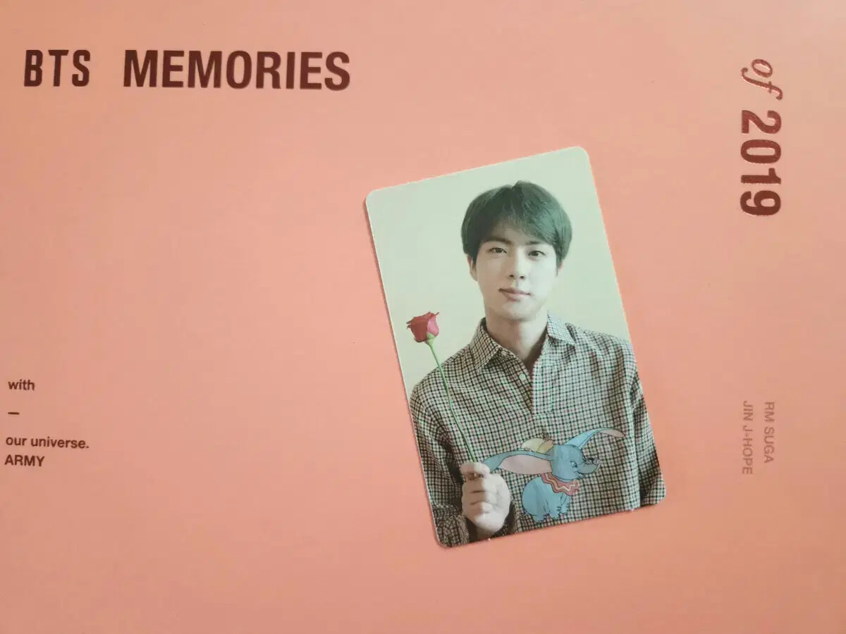 BTS MEMORIES OF 2019 DVD ジン JIN Jin Official Photocard BTS Memories Of 2019 DVD Weverse Shop