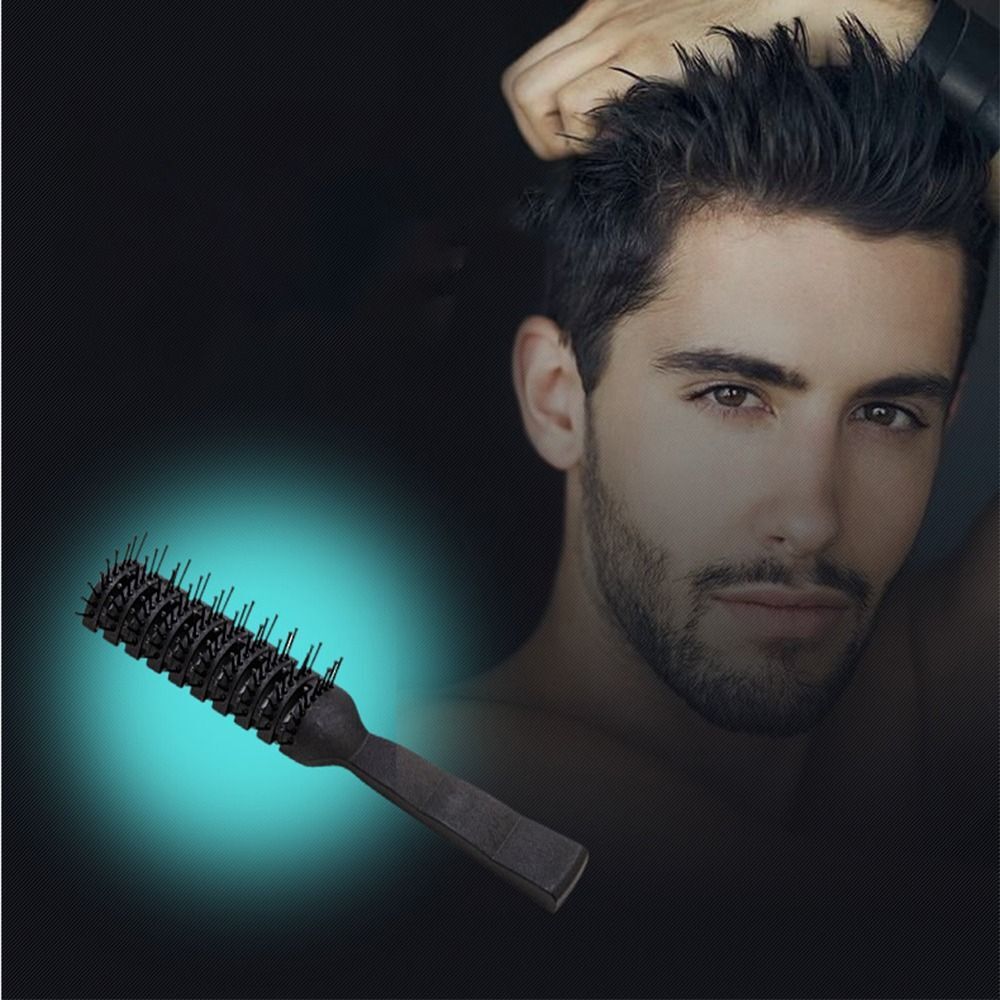 3Pcs AntiStatic Vent Hair Brush Comb Black Ribs Comb Detangling Vent