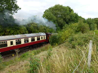 Foto 12x8 Dampfzug auf der Nene Valley Railway in der Nähe von Lynch Farm Peterborough c2011