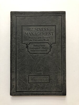 Business Management Training and Service Executive - Valid Contracts (1926, HC)