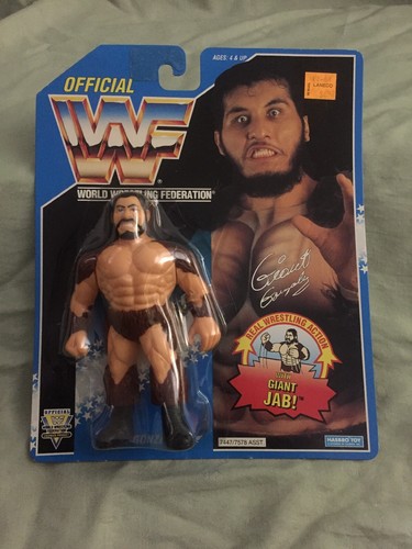 WWF Hasbro 1993/1994 Giant Gonzalez Blue Card Acti...