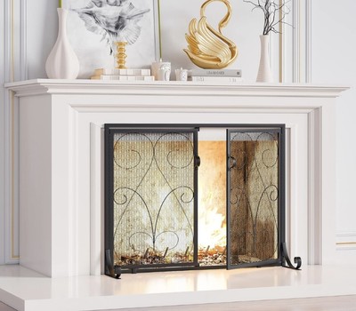 Kingson Fireplace Screen No Handles Or Feet