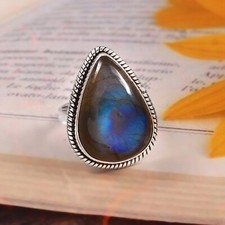 Labradorite Ring, 925 Sterling Silver Ring, Handmade Ring, Gift For Women