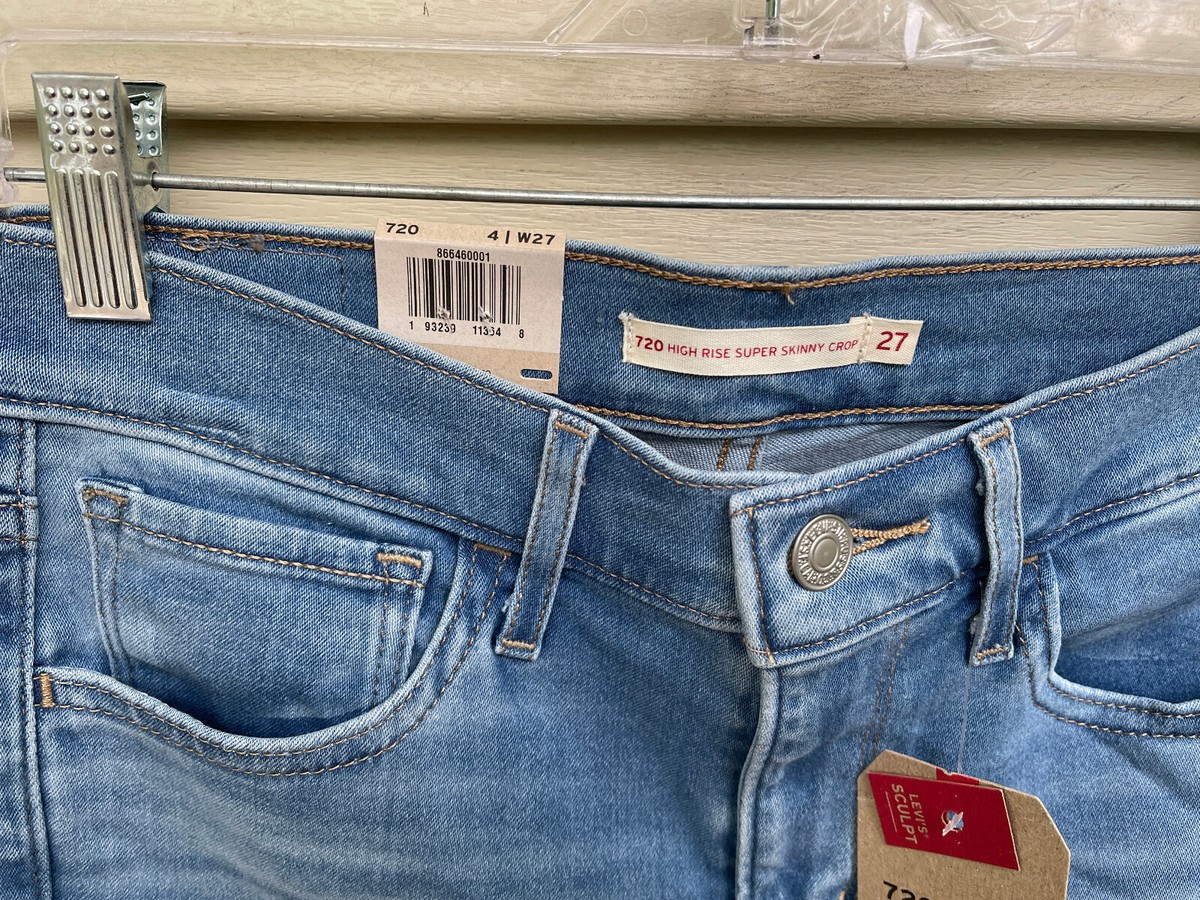 720 high rise super skinny cropped
