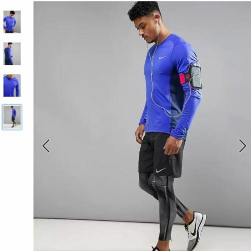 Nike Running Dri-FIT Miler Long Sleeve TShirt Blue 833593-452 Football BREATH XL - Picture 4 of 12