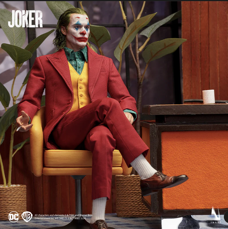 INART 2019 JOKER - Rooted Hair 4 Pack Split Sale 1/6 Fig - Red