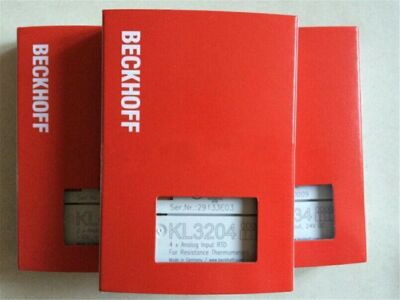 New Beckhoff KL3204 PLC Module KL 3204 4x Analog Input  RTD (Pt100), 16 Bit