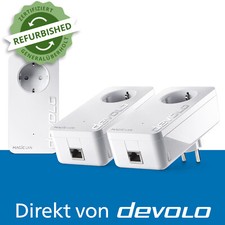 devolo Magic 2 LAN Powerline 2400 Mbps 1x Gigabit LAN-Anschluss 3x Adapter