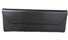 STETSON Designer Glass Case Dark Brown Triangle Magnetic Closure