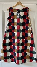 Marimekko X Uniqlo Women’s Red Circles Print Sleeveless Dress XS UK 6-8 EU 34-36