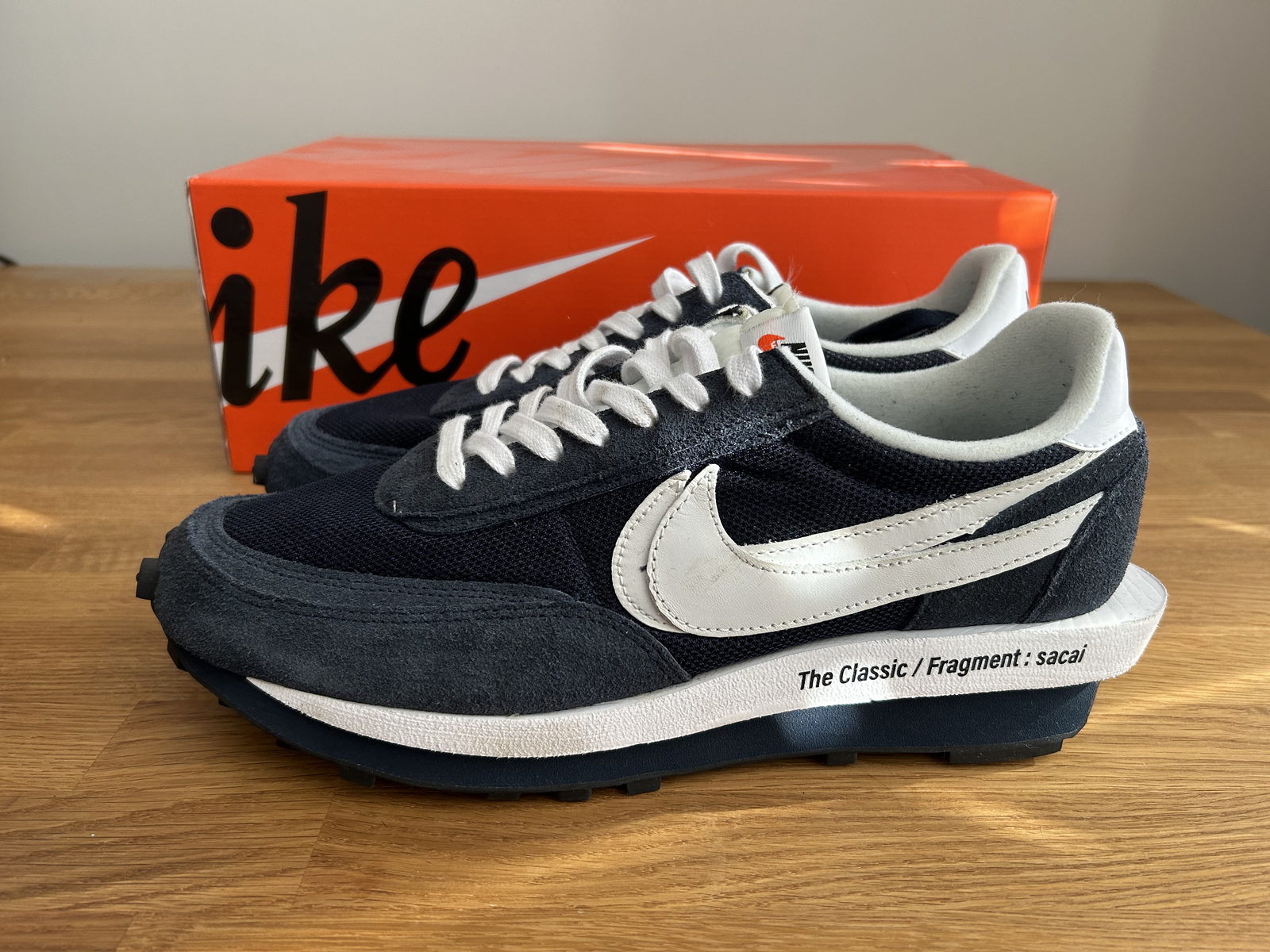 SACAI X NIKE Sacai x Fragment Nike Waffle LD UK10 Blu Navy Vuoto