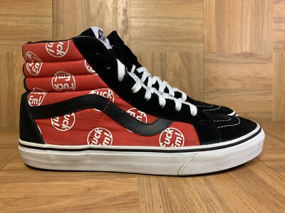 RARE🔥 VANS x Supreme SK8-Hi F*ck Em FE Red Reissue Sz 10.5 Men's