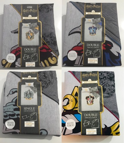 Harry Potter Casa Ropa De Cama Funda De Edredón Con Funda De Almohada por  Primark Home | eBay