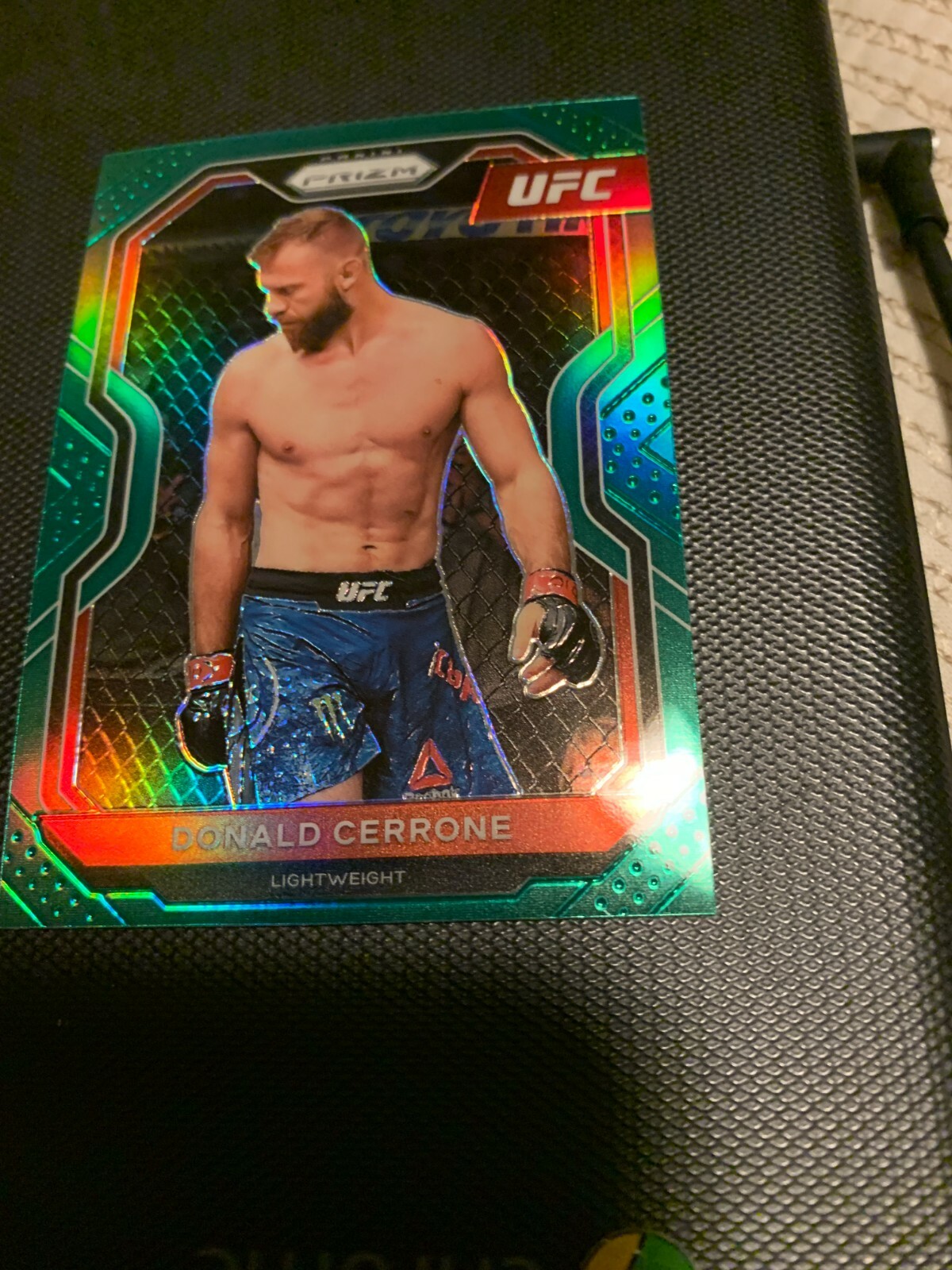 Donald Cerrone RC SP 2021 Green PRIZM Holo REFRACTOR # /75 UFC Invest!