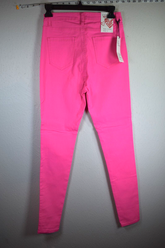 Jeans rosa neón marca Lover talla grande elásticos - Imagen 2 de 13