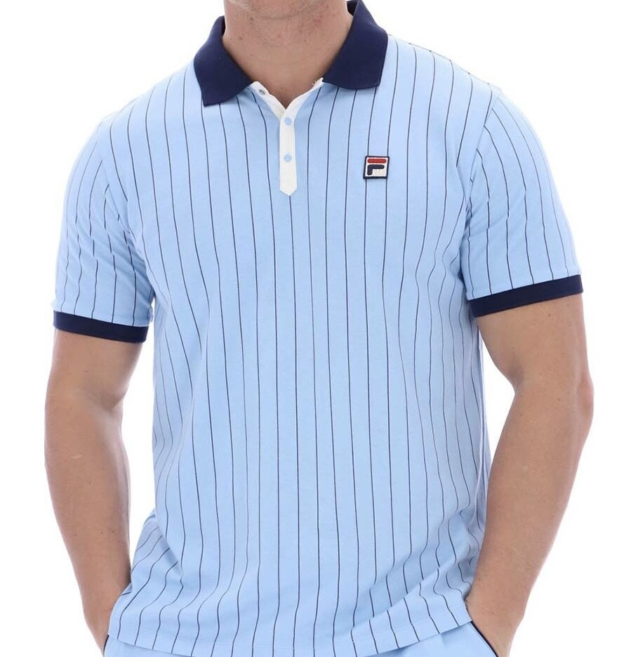 Fila Bjorn Borg BB1 Polo - Iconic Tennis Shirt - Sky Blue - Man
