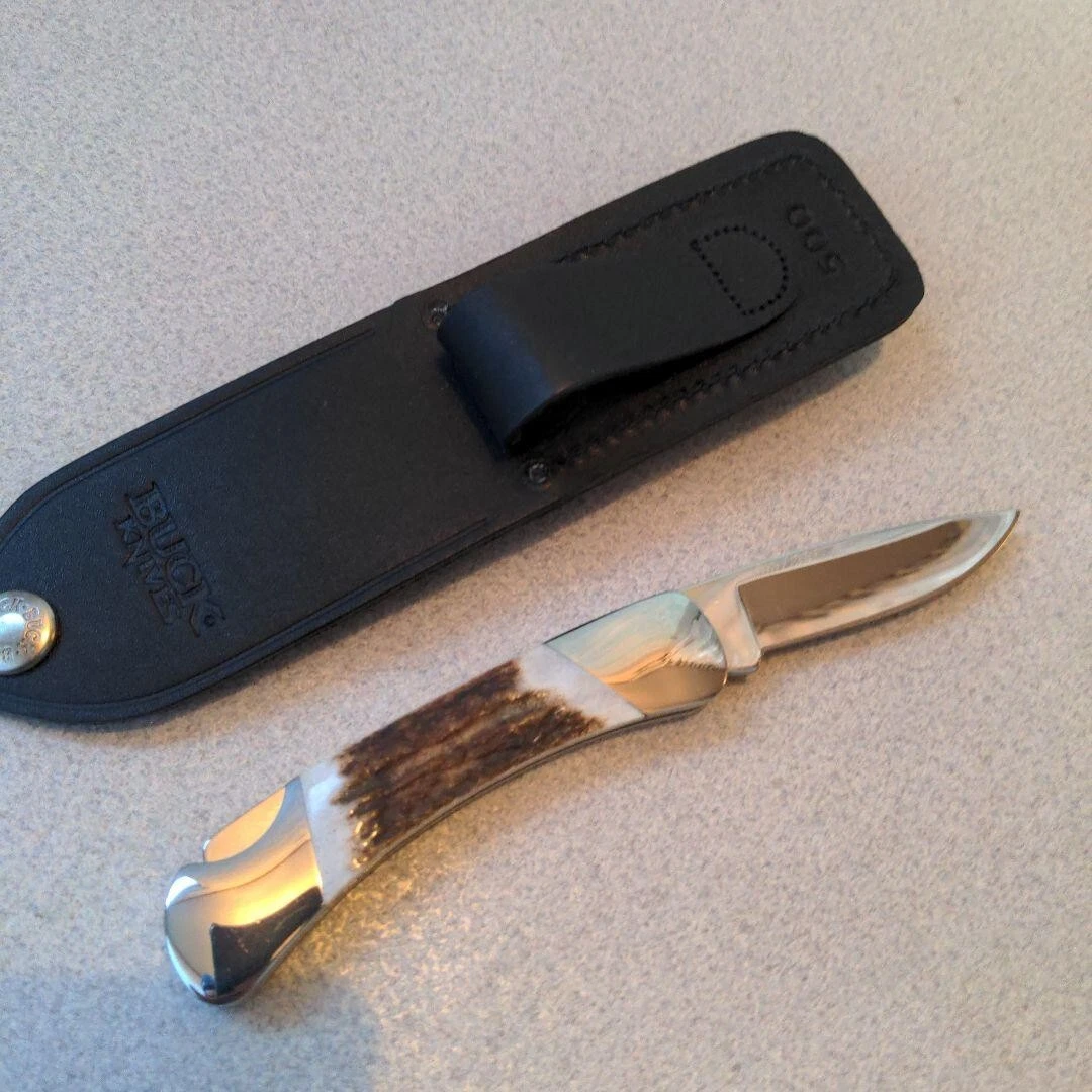 BUCK Knife Duke Stag 500 Vintage With Case Rare