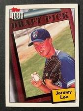 Jeremy LEE RC 1994 Topps Draft Picks Baseball #206 Toronto Blue Jays